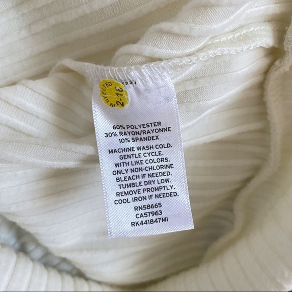 Abound Mock Neck Cozy Brushed Ribbed Knit Top XXS - Picture 6 of 6